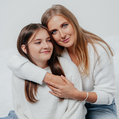 Mutter mit Tochter Fotoshooting in Holzkirchen